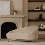Abigail Chaise Light Brown Faux Shearling ME-1053-21 ME 1053 21 10