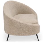 Abigail Chaise Light Brown Faux Shearling ME-1053-21 ME 1053 21 Abigail side right shadsilo