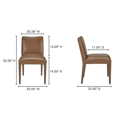 Calla Dining Chair Brown - Set Of Two ME-1062-03 ME 1062 03 70