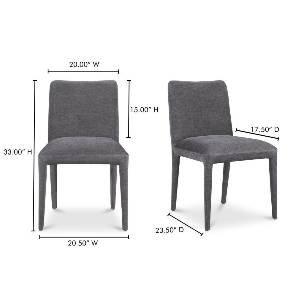 Calla Dining Chair Dark Grey-Set Of Two - Image 10