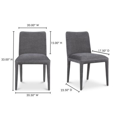 Calla Dining Chair Dark Grey-Set Of Two ME-1062-25 ME 1062 25 70