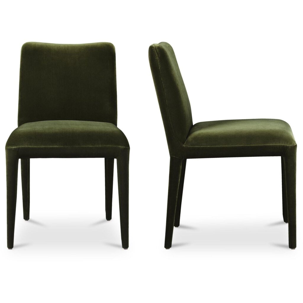 Calla Dining Chair Green Velvet-Set Of Two