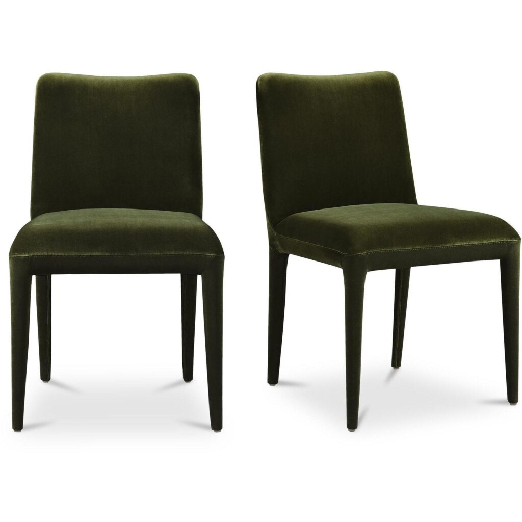 Calla Dining Chair Green Velvet-Set Of Two - Image 2