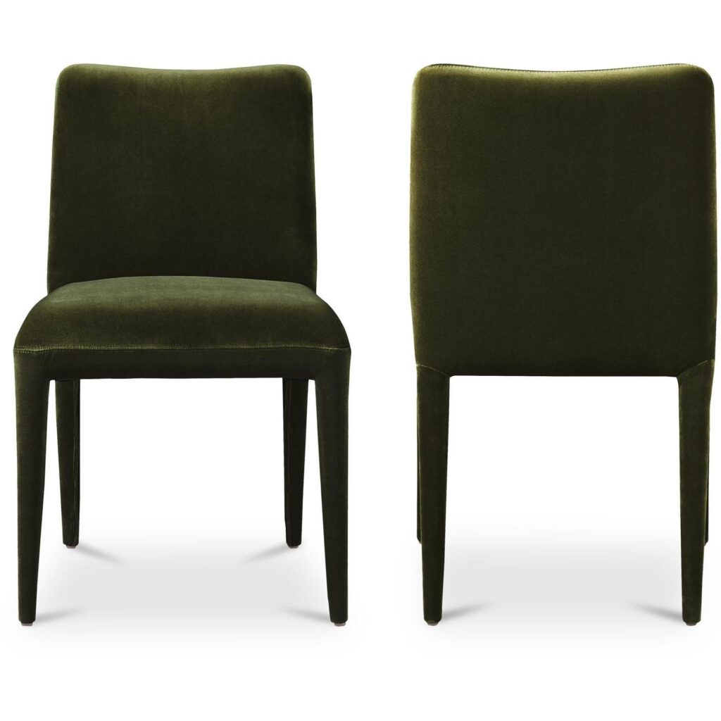 Calla Dining Chair Green Velvet-Set Of Two - Image 3