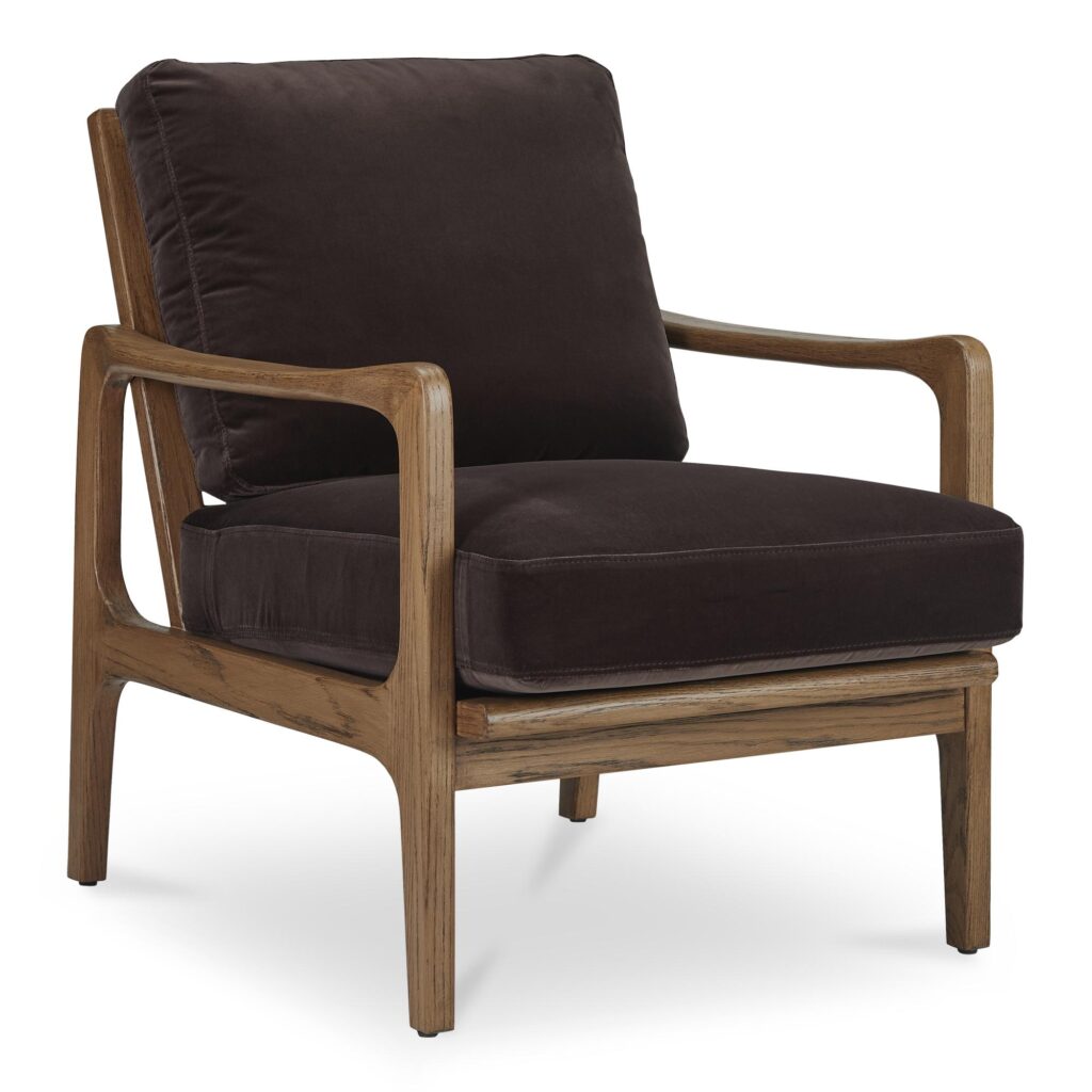 Fearne Accent Chair Dark Brown - Image 2