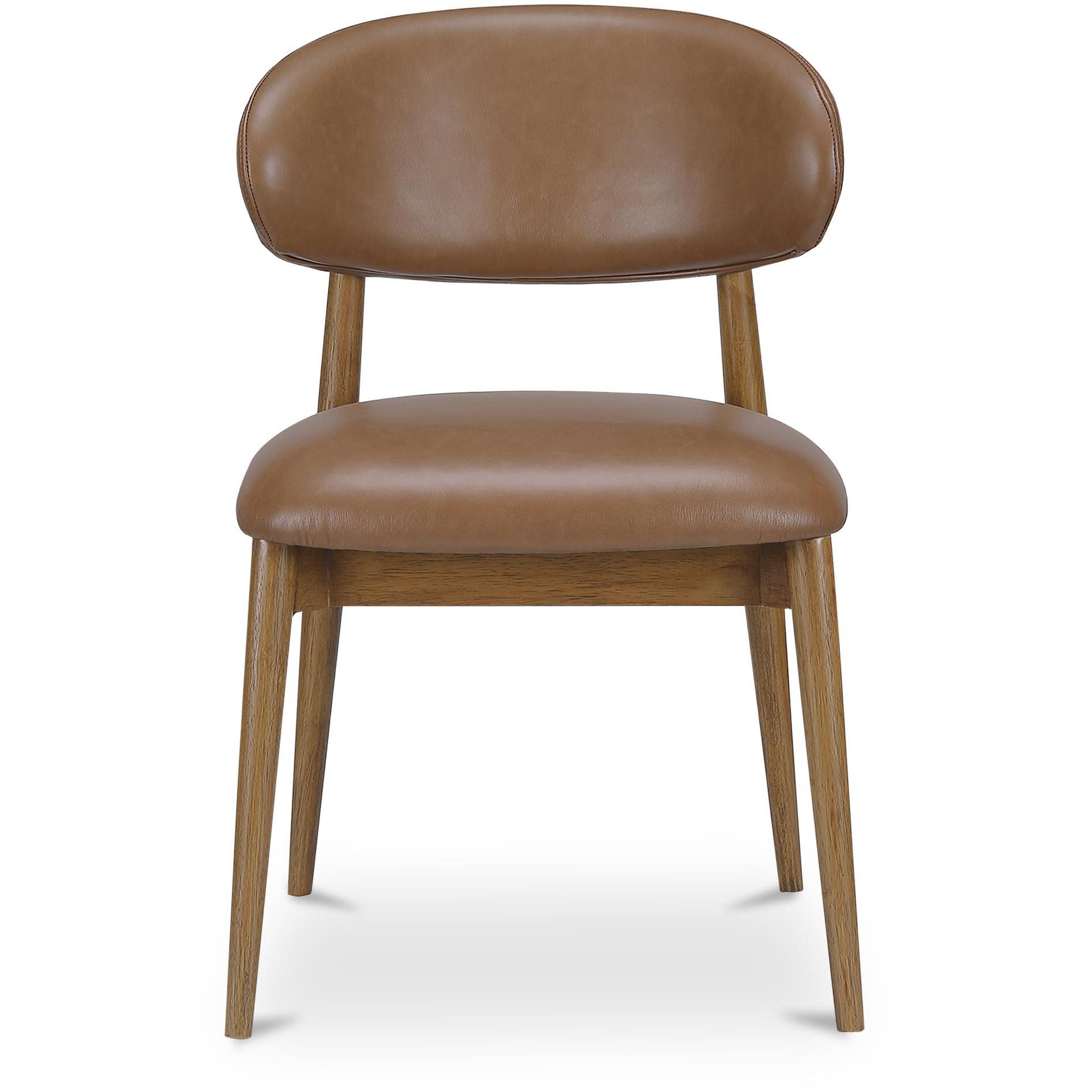 Ellie Dining Chair Brown Leather 2 Ellie Dining Chair Brown Leather - Image 2