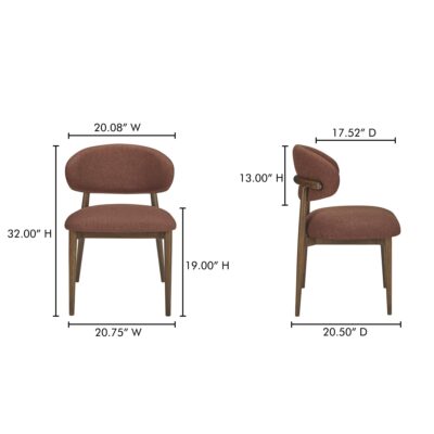 Ellie Dining Chair Rust ME-1069-22 ME 1069 22 70