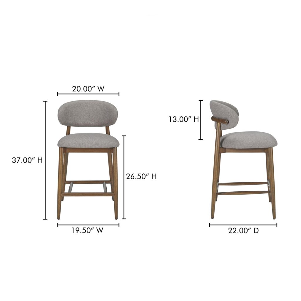 Ellie Counter Stool Light Brown - Image 7