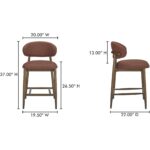 Ellie Counter Stool Rust ME-1070-22 ME 1070 22 70
