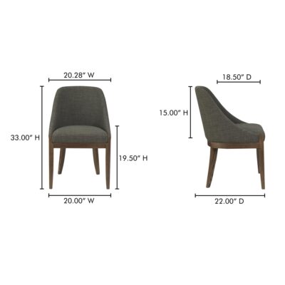 Edward Dining Chair Heather Green ME-1071-27 ME 1071 27 70