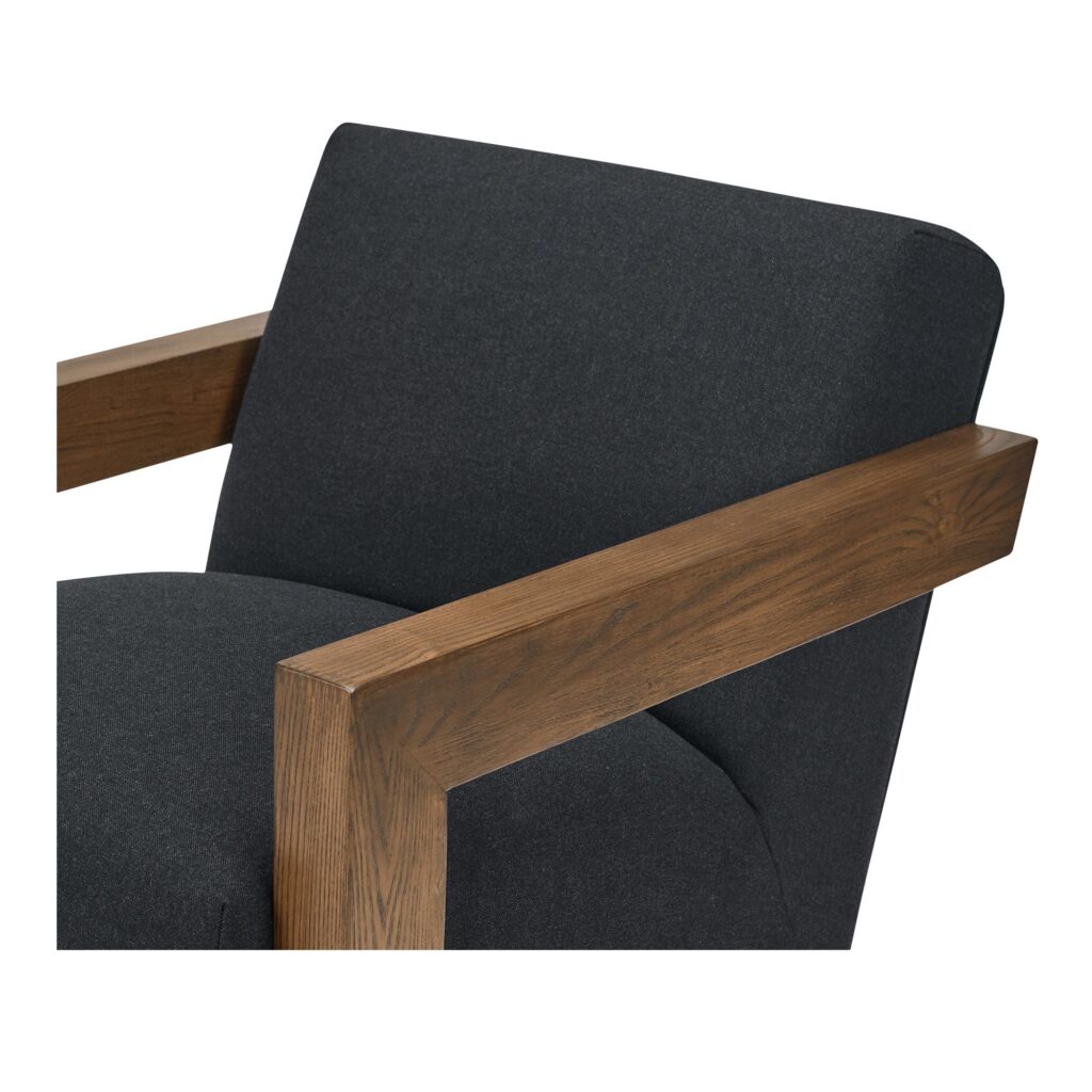 Garnet Lounge Chair Charcoal Wool Blend - Image 5