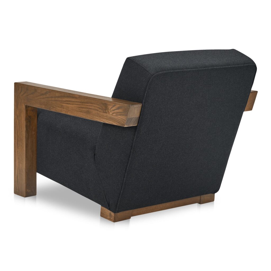 Garnet Lounge Chair Charcoal Wool Blend - Image 2