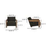 Garnet Lounge Chair Olive Wool Blend ME-1075-27 ME 1075 27 70