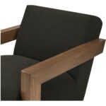 Garnet Lounge Chair Olive Wool Blend ME-1075-27 ME 1075 27 Garnet closeup shadsilo