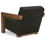 Garnet Lounge Chair Olive Wool Blend ME-1075-27 ME 1075 27 Garnet diagR back shadsilo