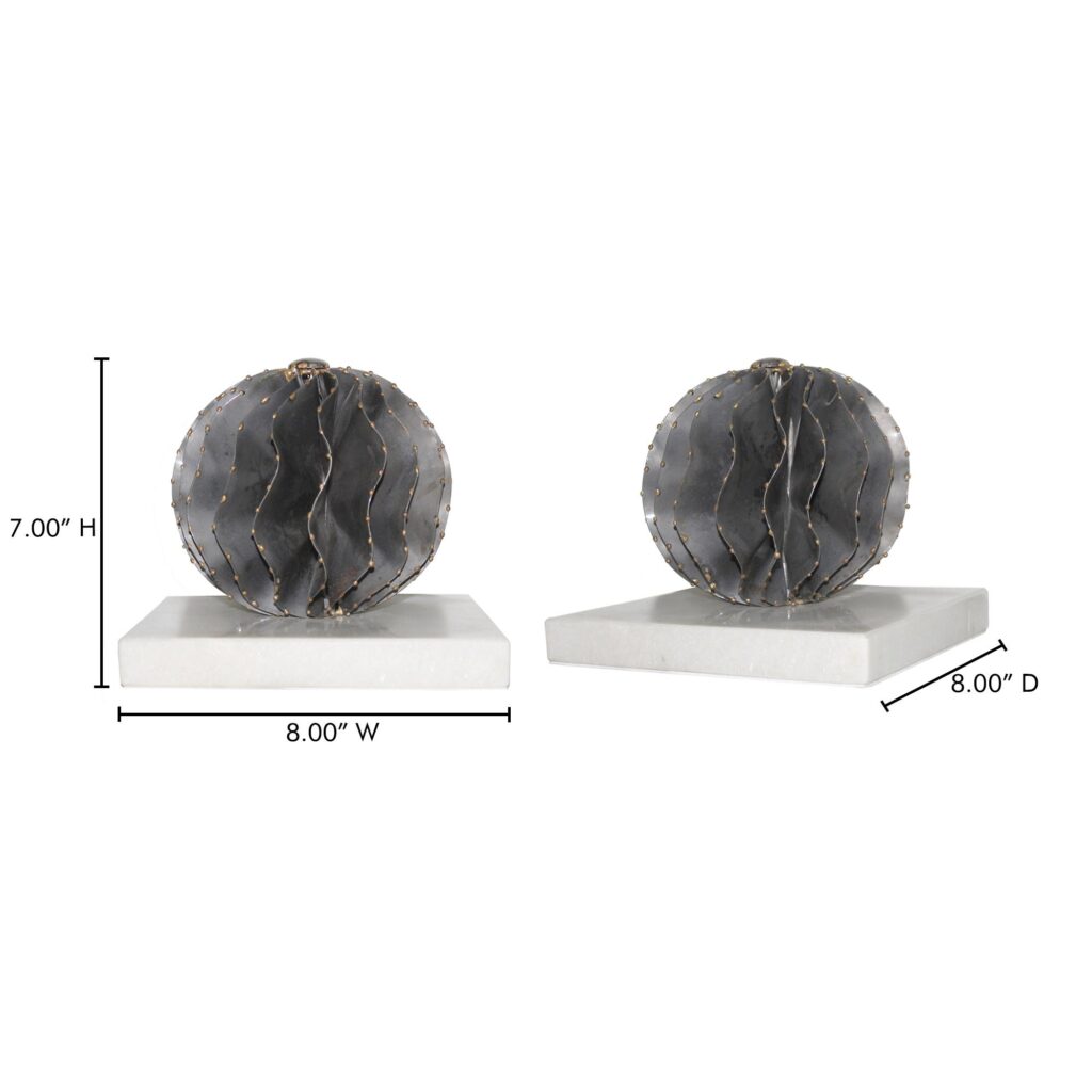 Iron Orb White Marble - Image 6