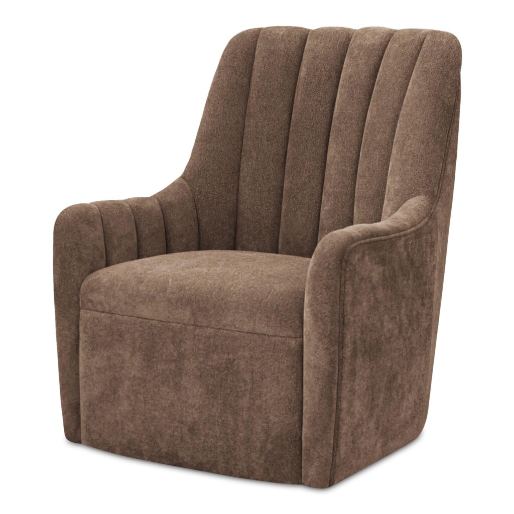 Bowie Swivel Chair Cool Brown - Image 2