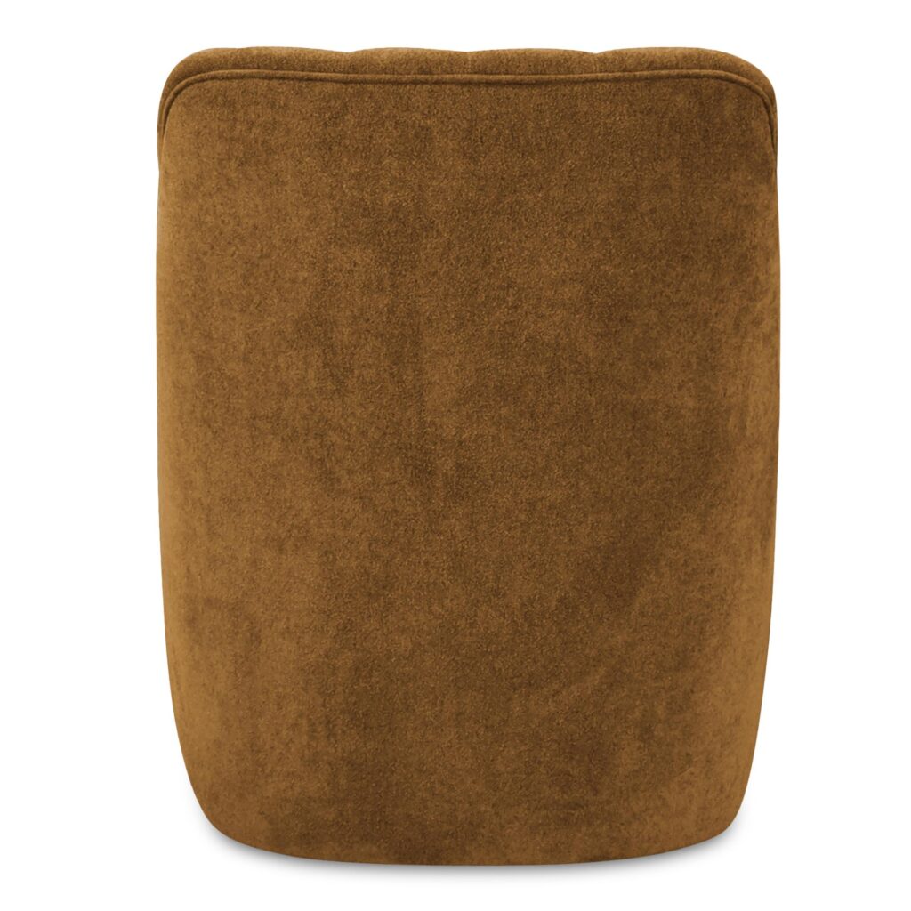 Bowie Swivel Chair Ochre Brown - Image 4