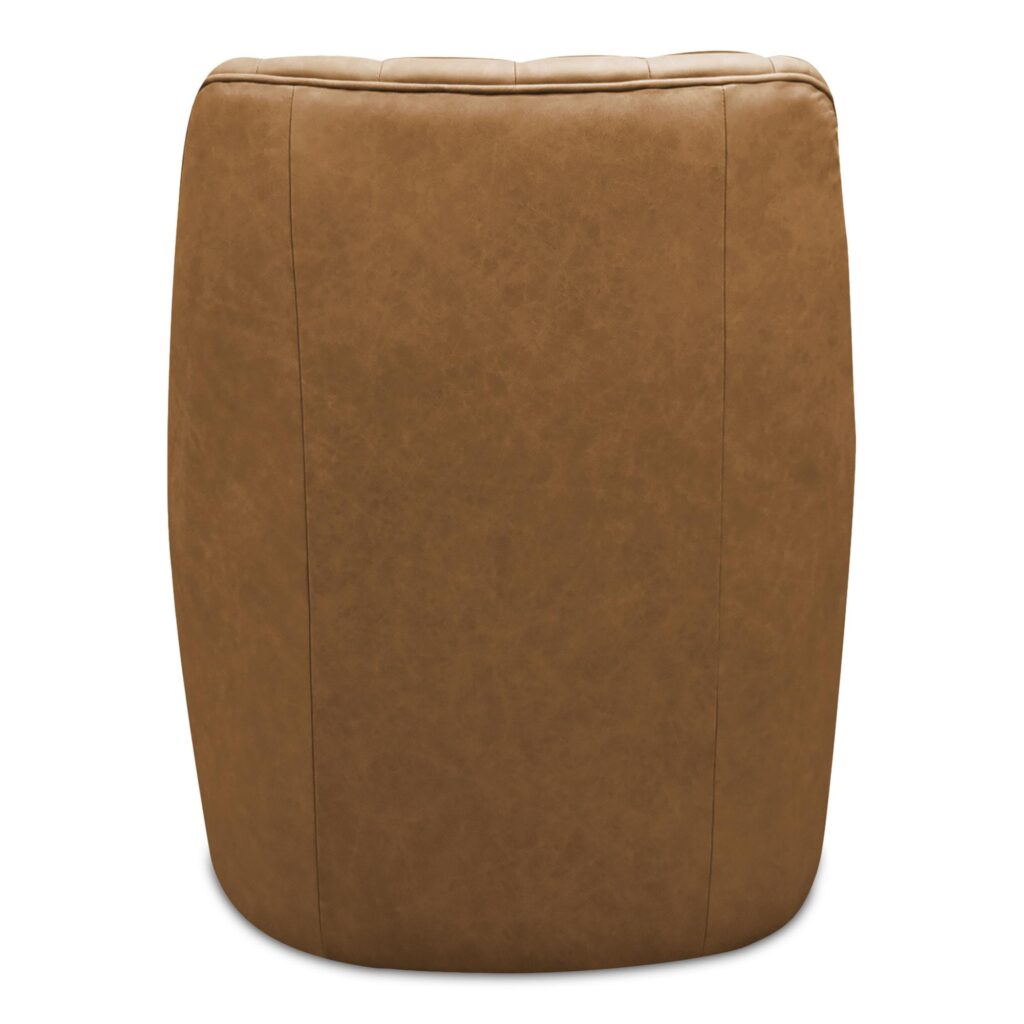 Bowie Swivel Chair Tan Leather - Image 5