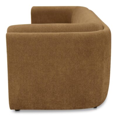 Alora Sofa Fabric Ochre Brown MM-1002-20 MM 1002 20 Alora side left shadsilo