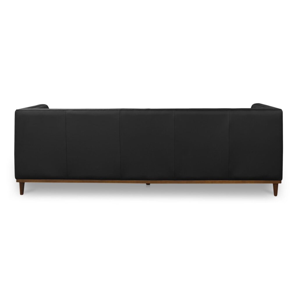 Fielder Sofa Black Leather - Image 4