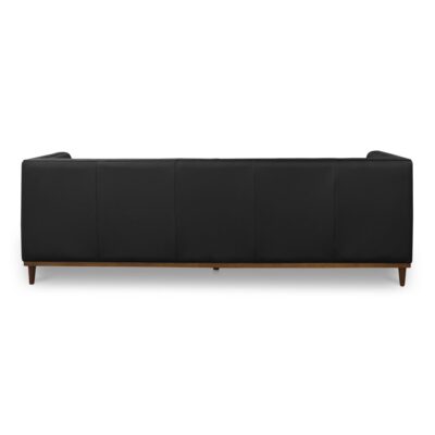 Fielder Sofa Black Leather MM-1003-02 MM 1003 02 Fielder back shadsilo