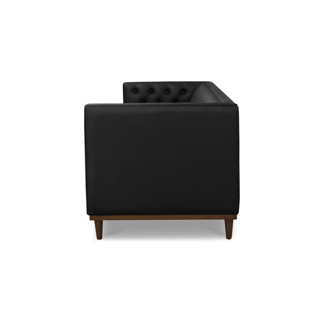 Fielder Sofa Black Leather - Image 3