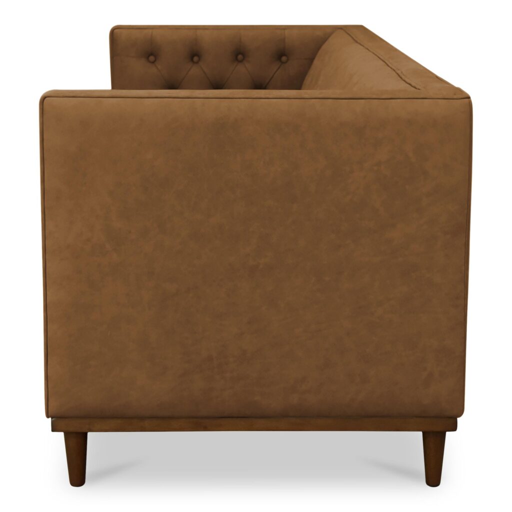 Fielder Sofa Tan Leather - Image 3