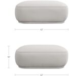 Marion Square Ottoman White MO-1001-18 MO 1001 18 70