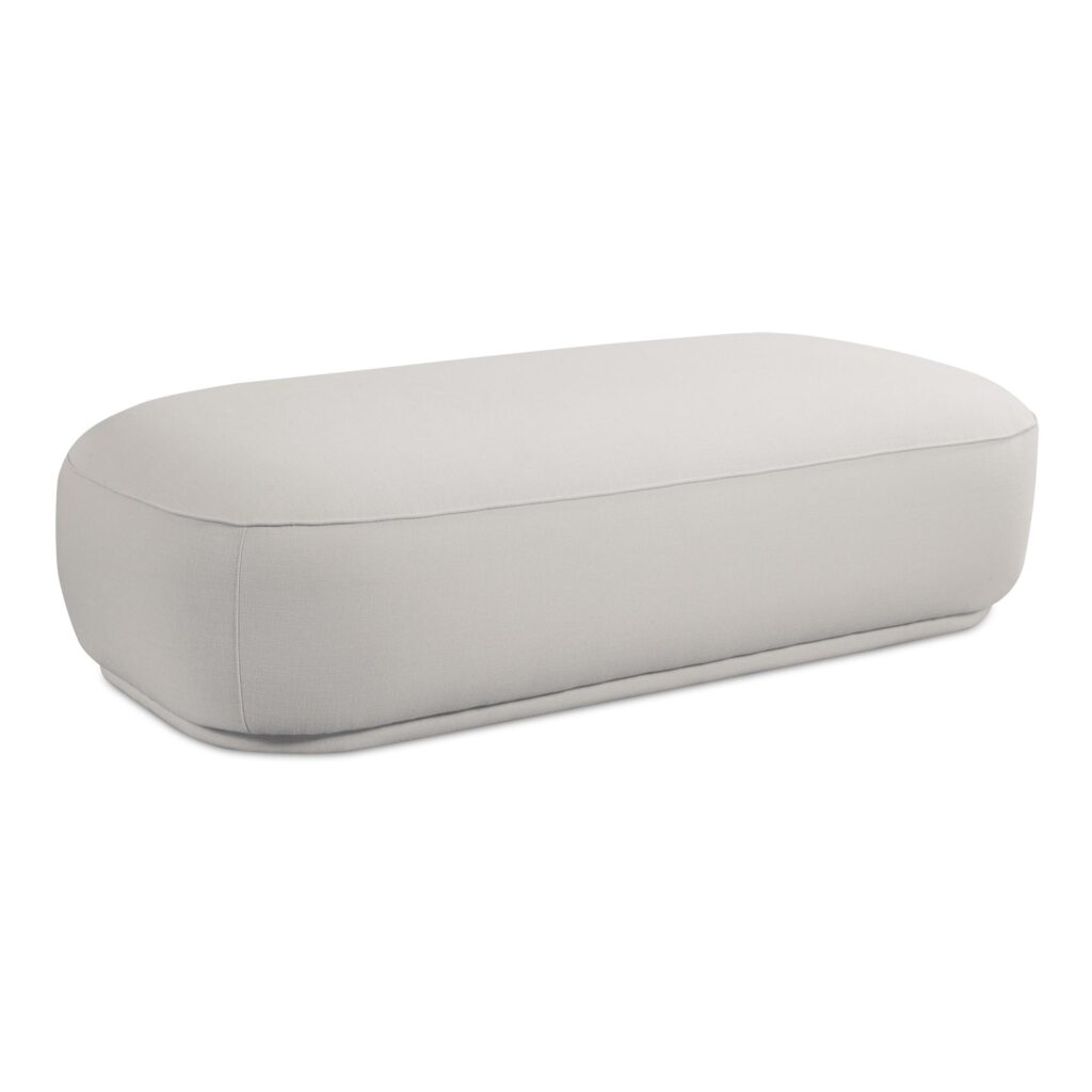 Marion Rectangular Ottoman White - Image 2