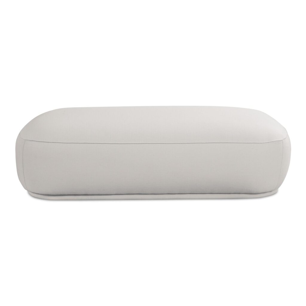 Marion Rectangular Ottoman White