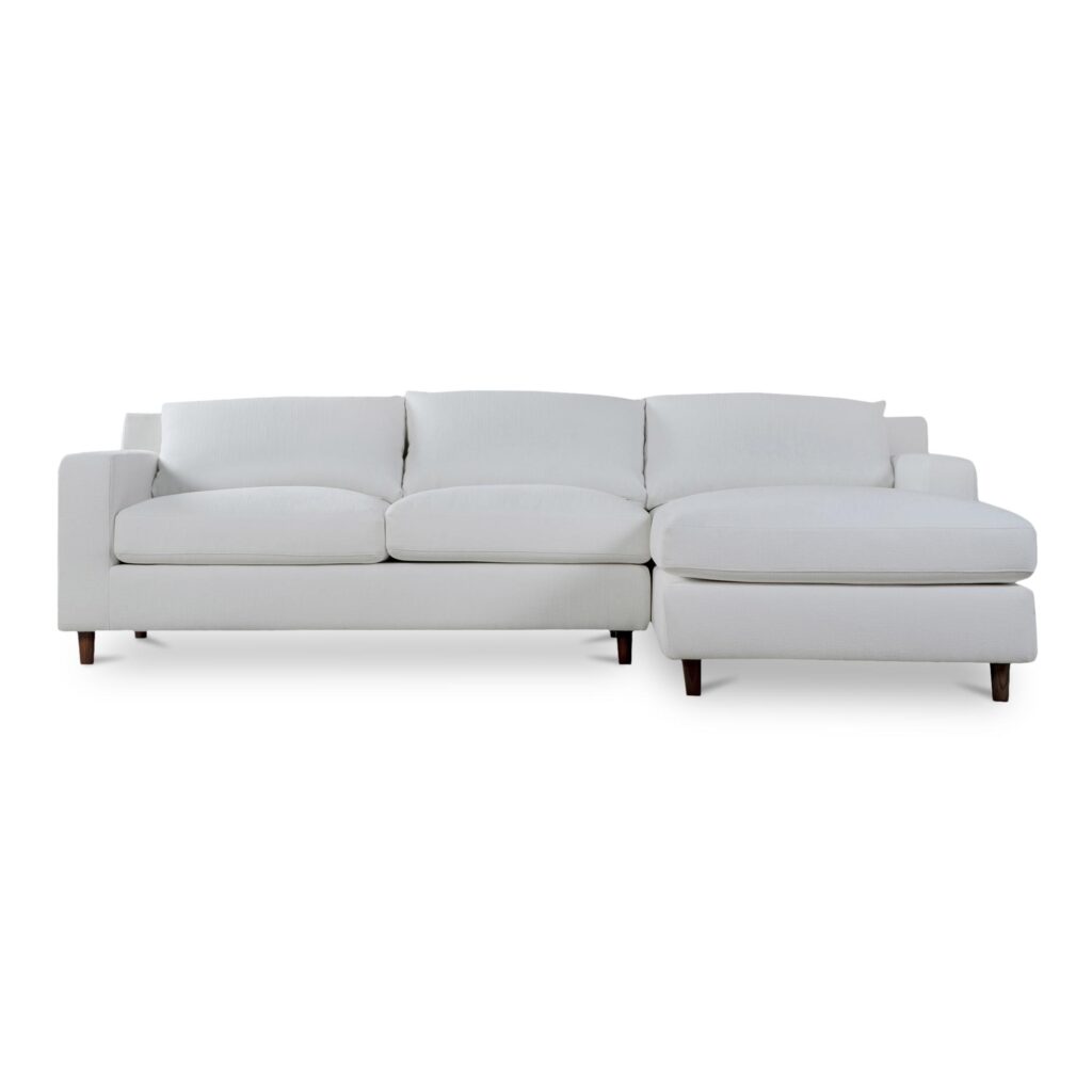 Hutton Right Sectional White