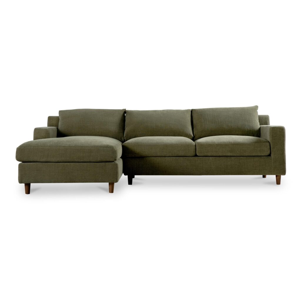 Hutton Left Sectional Olive