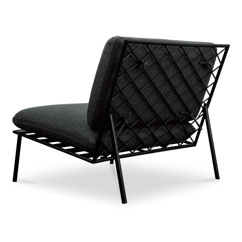 Salma Outdoor Accent Chair Speckled Charcoal - Image 2