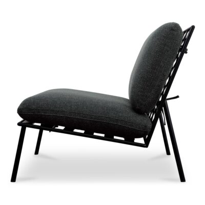 Salma Outdoor Accent Chair Speckled Charcoal MO-1012-07 MO 1012 07 Salma side left shadsilo