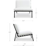 Salma Outdoor Accent Chair White MO-1012-18 MO 1012 18 70