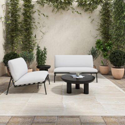 Salma Outdoor Sofa White MO-1013-18 MO 1013 18 00