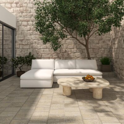 Miles Outdoor Sofa White MO-1014-18 MO 1014 18 00