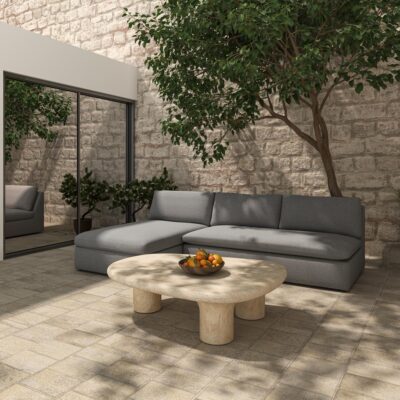 Miles Outdoor Sofa Speckled Light Grey MO-1014-29 MO 1014 29 01