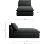 Miles Outdoor Chaise Speckled Charcoal MO-1016-07 MO 1016 07 70