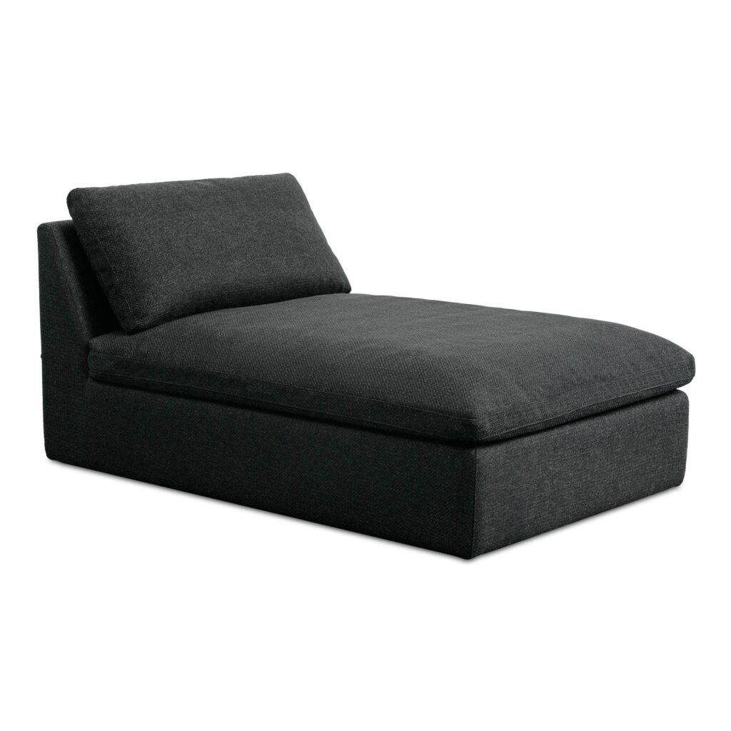 Miles Outdoor Chaise Speckled Charcoal - Image 2