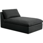 Miles Outdoor Chaise Speckled Charcoal MO-1016-07 MO 1016 07 Miles diagR shadsilo