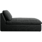 Miles Outdoor Chaise Speckled Charcoal MO-1016-07 MO 1016 07 Miles side right shadsilo