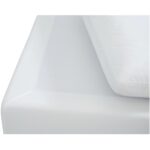 Miles Outdoor Chaise White 14 Miles Outdoor Chaise White MO-1016-18 MO 1016 18 Miles closeup shadsilo