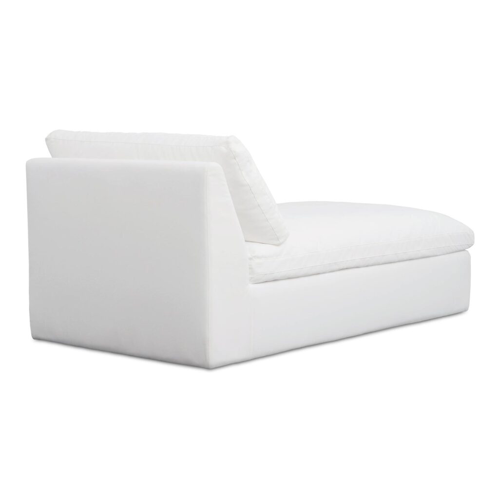 Miles Outdoor Chaise White - Image 3