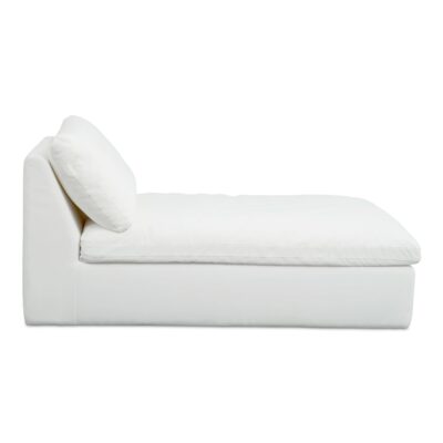 Miles Outdoor Chaise White MO-1016-18 MO 1016 18 Miles side right shadsilo