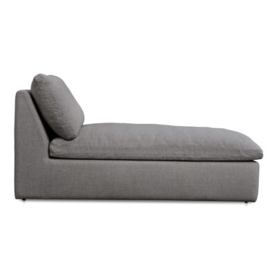 Miles Outdoor Chaise Speckled Light Grey MO-1016-29 MO 1016 29 Miles side right shadsilo