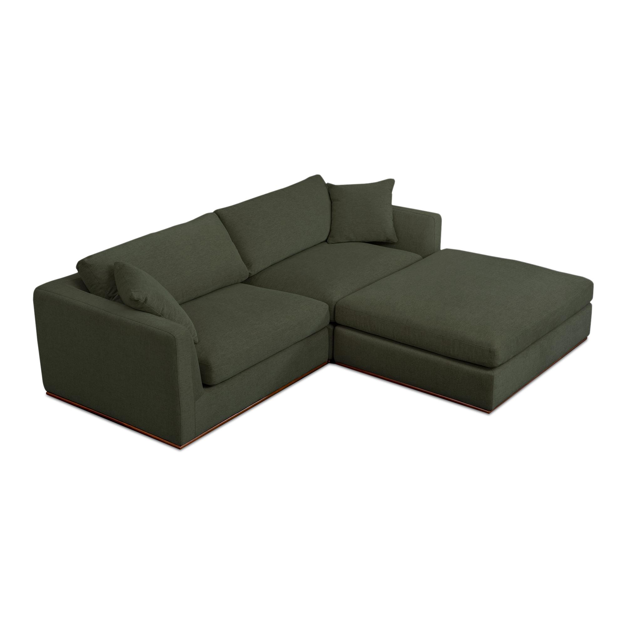 Rue Nook Modular Sectional Dark Green 2 Rue Nook Modular Sectional Dark Green - Image 2