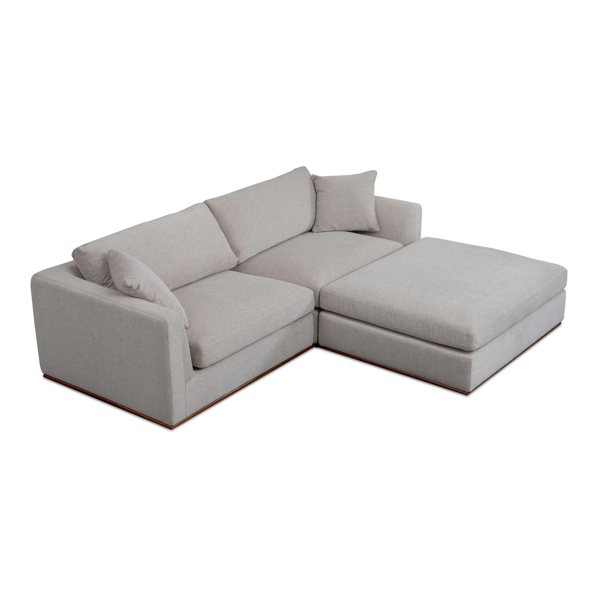 Rue Nook Modular Sectional Flecked Grey 2 Rue Nook Modular Sectional Flecked Grey - Image 2