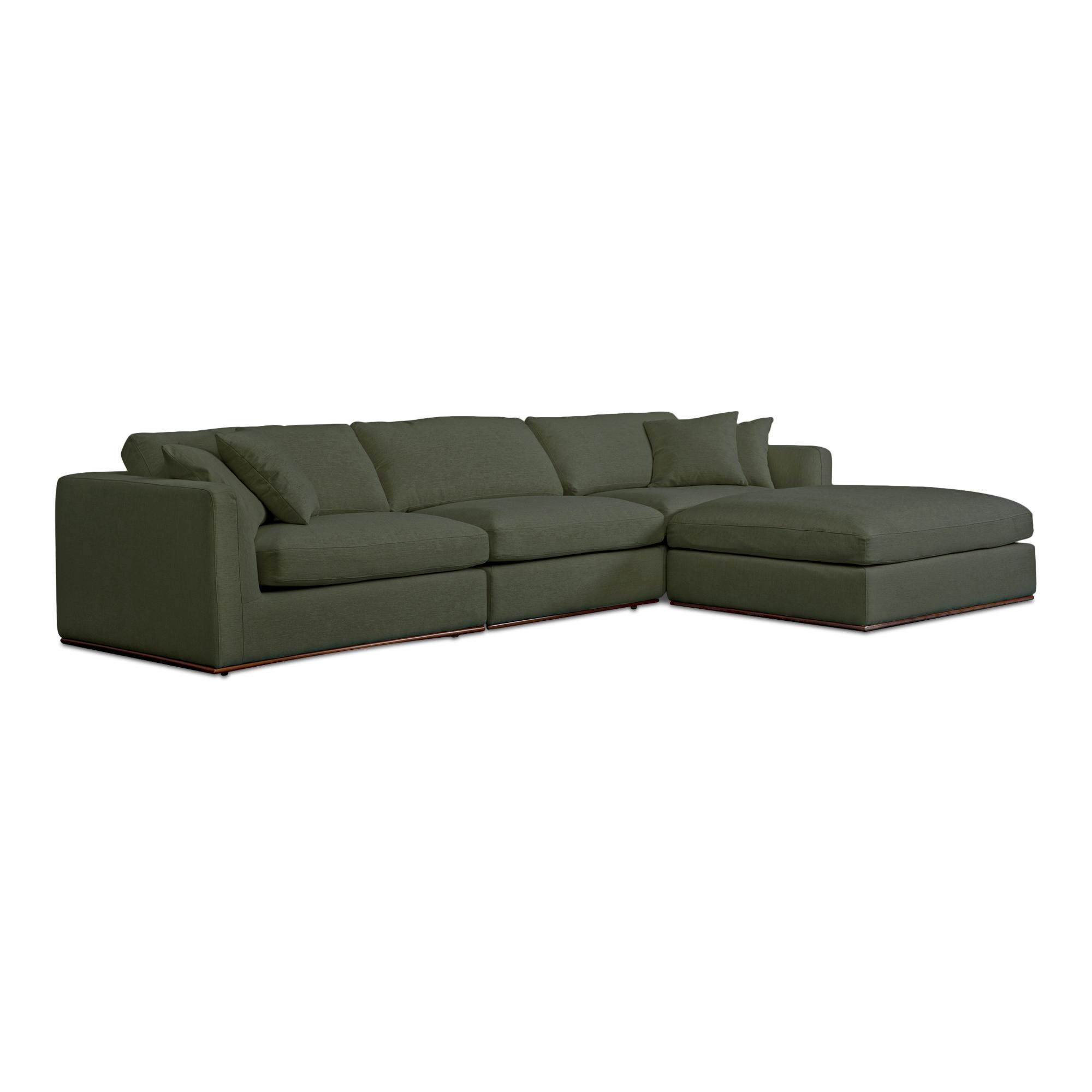 Rue Lounge Modular Sectional Deep Green 2 Rue Lounge Modular Sectional Deep Green - Image 2